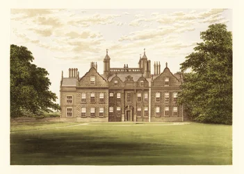 Willesley Hall, Leicestershire, England, 1880 (Gravur)