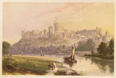 Schloss Windsor, Berkshire, England. 1880 (Gravur)