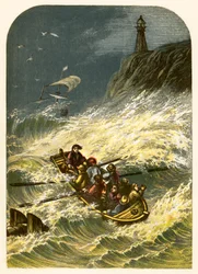 Robinson Crusoe verlässt sein Zuhause und erleidet Schiffbruch