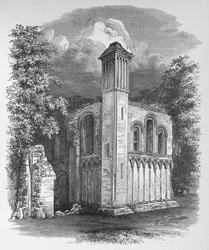St. Josephs Kapelle, von Nordwesten, Glastonbury Abbey, ca. 1880, 1897