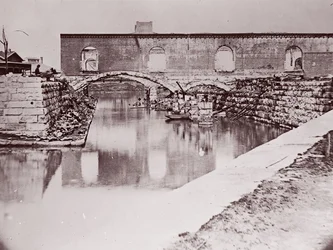 Ruinen in der Nähe des Kanalbeckens, Richmond, 1865