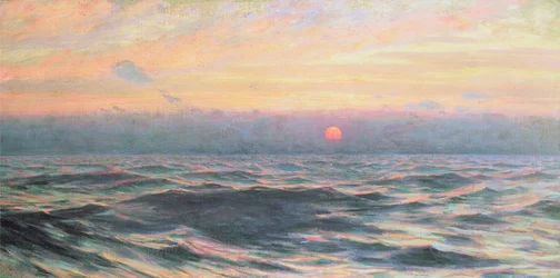 Sonnenuntergang, um 1900