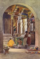Der Zahntempel, Kandy, Innenansicht