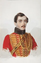 Porträt von N.V. Novoskoltsev, 1839