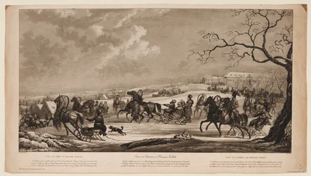 Schlittenrennen bei Krasny Kabachok, 1814
