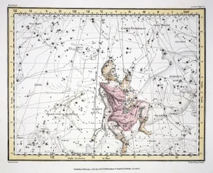 Die Sternbilder (Tafel IV) Auriga, Camelopaardalis, Telescopium Herschelli, aus 