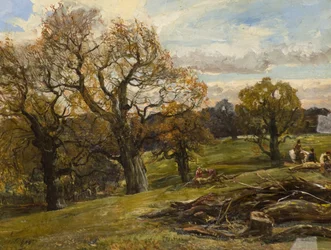 Cadzow Wald, ca. 1860