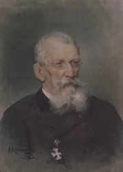 Porträt des Künstlers Pyotr P. Sokolov 1821-1899
