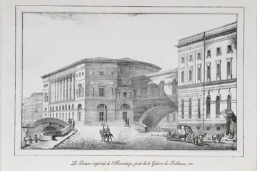 Das Eremitage-Theater in Sankt Petersburg Serie Ansichten von Sankt Petersburg, 1820er Jahre