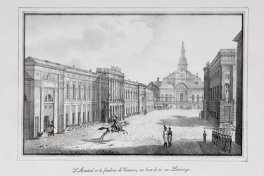 Ansicht des Arsenals und der Gießerei in St. Petersburg, Serie Ansichten von Sankt Petersburg