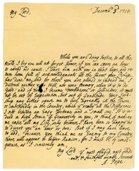 Brief von Alexander Pope an Charles Montagu, 3. Dezember 1714