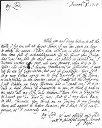Brief von Alexander Pope an Lord Halifax, in dem er ihn bittet, seine Übersetzung von Homer nicht zu vergessen, die er Lord Halifax vor der Veröffentlichung gegeben hatte, und ihm auch für seine Gefälligkeiten und Großzügigkeit dankt