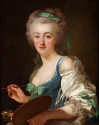 Porträt von Anne Vallayer-Coster 1744-1818, 1783