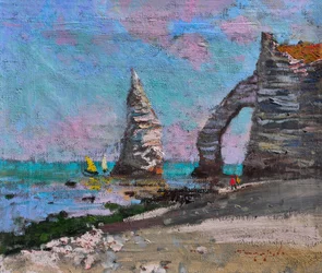 Klippen und Felsentor von Étretat