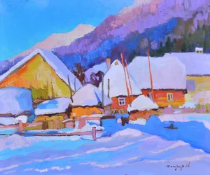Lebendiges Winterdorf