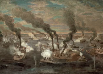 Große Seeschlacht von Memphis, Tennessee am 6. Juni 1862