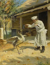 Tanzender Kranich