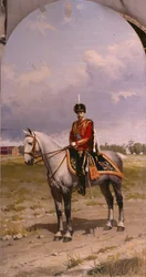 Porträt von Kaiser Nikolaus II. 1868-1918, 1908