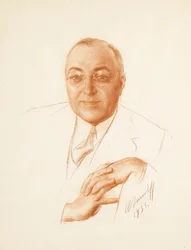 Porträt von Boris Alexandrowitsch Bachmetjew 1880-1951, 1935