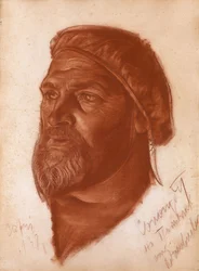 Porträt des Architekten Leonid Romanowitsch Sologub 1884-1956, 1933