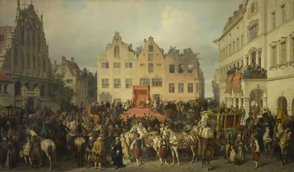 Riga schwört Peter dem Großen die Treue, 1710, 1868