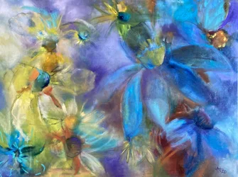 Träumerische abstrakte Blumen