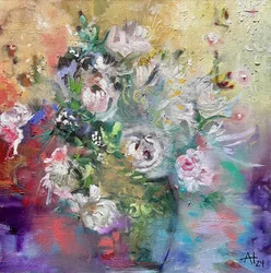 Lebhaftes abstraktes Bouquet