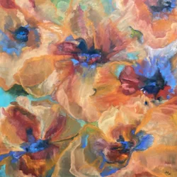 Lebendige Abstrakte Mohnblumen
