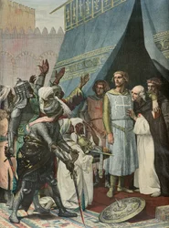 Heiliger Ludwig in Jerusalem (Gravur)