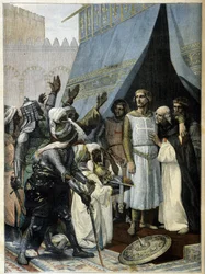 Saint Louis in Jerusalem (nach dem Gemälde von Cabanel) - in „Le Petit Journal“ vom 11. September