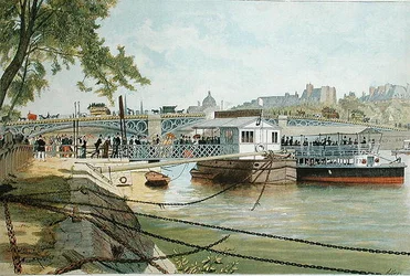Der Ponton in Suresnes, neben der Pont des Saints Pères
