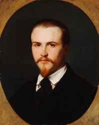 Ein Selbstporträt, Brustlänge, 1847