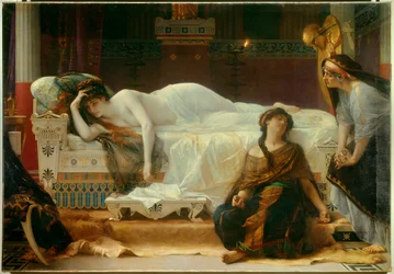 Phädra. Phädra, die in ihren Stiefsohn Hippolytos verliebt ist, ist verzweifelt.