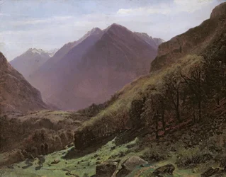 Bergstudie, ca. 1840-43