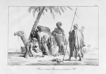 Araber und Beduinen ruhen sich aus, aus der Serie 