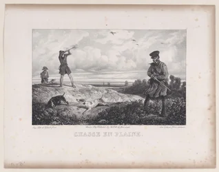 Jagd auf dem Feld, aus der Serie Jagdszenen, 1829