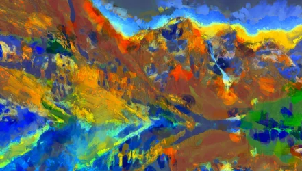 Verschiedene Farben der Landschaft, 2020