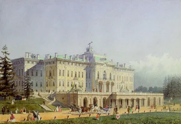 Der Konstantinpalast in Strelna, 1847