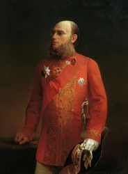 Porträt des russischen Geographen Pyotr Semenov-Tyan-Shansky, 1827-1914, 1874
