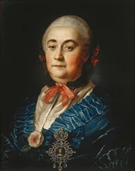 Porträt von Anastasia Izmaylova 1703-1761, 1759