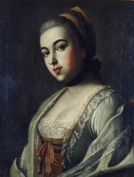 Porträt der Gräfin Anna Vorontsova 1743-1769, 1761