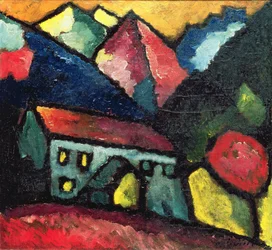 Ein Haus in den Bergen, ca. 1912