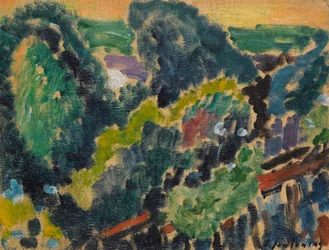 Landschaft am Genfersee, um 1914