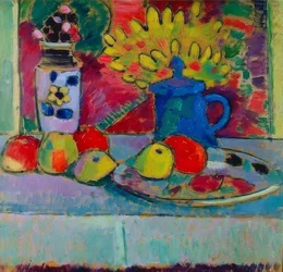 Stillleben mit Blumen und Früchten