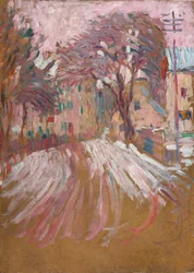 Straße im Winter