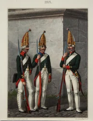 Grenadiere des Preobrazhensky-, Semenovsky- und Izmailovsky-Regiments 1796-1797, 1840er Jahre
