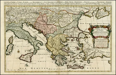 1692 Karte des Türkischen Reiches in Europa