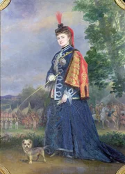 Hortense Schneider (1833-1920) in der Rolle der Großherzogin in 