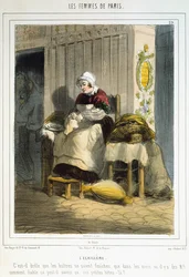 Die Austernverkäuferin, aus Les Femmes de Paris