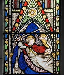 Der Engel stoppt das Schwert auf der Tenne des Araunah